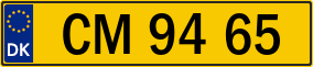 Trailer License Plate